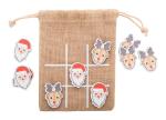 Juxo Christmas tic-tac-toe, Santa Claus & reindeer Nature