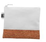 CreaBeauty Cork S RPET custom cosmetic bag White