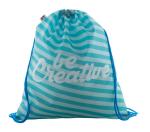 CreaDraw RPET custom drawstring bag Blue/white