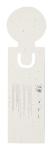 Kich seed paper bookmark White