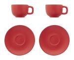 Caturra Plus cappuccino cup set Red