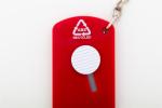 Parcelo paper knife keyring Red