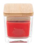 Cubama candle, strawberry Red