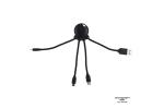 2087 | Xoopar Octopus Charging cable Schwarz