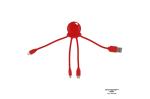 2087 | Xoopar Eco Octopus GRS Charging cable Red