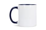 Mug subli Oslo colored inside & handle 300ml White/blue