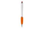 Kugelschreiber Hawaï Stylus weiß Orange/weiß