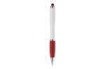 Ball pen Hawaï stylus hardcolour White/red