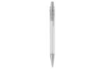 Ball pen Antarctica metal clip Transparent white