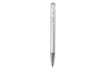 Ball pen Atlas transparent metal tip, white White,transparent