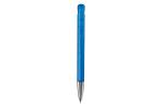 Ball pen Atlas transparent metal tip Transparent blue