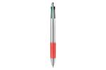 Ball pen 4 colours Silver/red