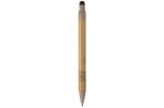 Ball pen bamboo and wheatstraw with stylus Black