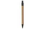 Kugelschreiber Bambus mit Weizenstroh Elementen Schwarz
