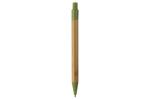 Ball pen bamboo with wheatstraw Green