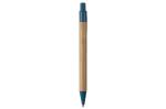 Kugelschreiber Bambus mit Weizenstroh Elementen Blau