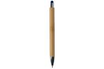 Ball pen New York bamboo with stylus Aztec blue