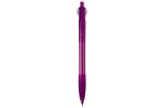 Cosmo ball pen transparent rubber round clip Transparent purple