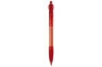 Cosmo ball pen transparent rubber round clip Transparent red