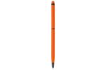 Kugelschreiber Stylus Metall gummiert Orange