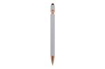 Ball pen Paris Deluxe Metal Rubberised Silver