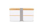 Lunchbox Bento R-PP & Bamboo White