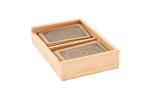 Playing card set in bamboo box Timber