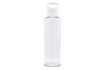 Water bottle Loop transparent R-PET 600ml, white White,transparent