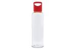 Water bottle Loop transparent R-PET 600ml Transparent red