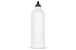 Water bottle aluminum with carabiner 750ml White