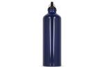 Water bottle aluminum with carabiner 750ml Dark blue