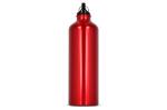 Water bottle aluminum with carabiner 750ml Dark red