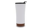 Double walled tumbler cork base 480ml White