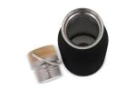 Thermo bottle with bamboo lid 500ml Black