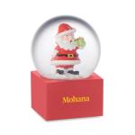 SANTO Small snow ball glass ornament Red