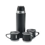 SHARM Double wall bottle and cup set Black