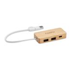 HUBBAM Bamboo USB 3 ports hub Timber