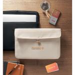 COTIN Laptoptasche Baumwolle Beige