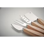 CAMEMBERT Set of 4 cheese knives Timber