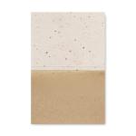 GROW ME Grass/seed paper memo pad White