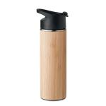 NANDA Double wall bamboo flask 450ml Timber