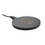 RUNDO + Wireless charger bamboo 10W Black