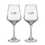 CHEERS Set of 2 wine glasses Transparent