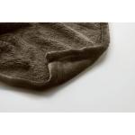 LOGAN RPET fleece blanket 280 gr/m² Brown