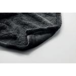 LOGAN RPET fleece blanket 280 gr/m² Black