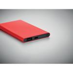 POWERFLAT C 4000 mAh Power Bank Type C Red