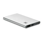 POWERFLAT C Powerbank 4000 mAh Silber matt