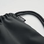 NIGHT Large drawstring bag 300D RPET Black