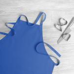 KITAB Kitchen apron in cotton Bright royal