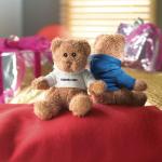 JOHNNY Teddy bear plus with hoodie White